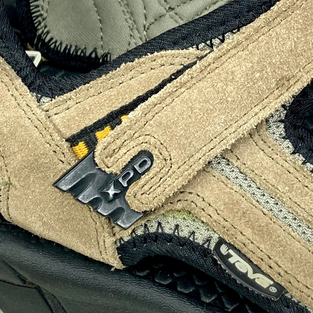 Teva XPD Spoiler II Suede Sport Sandals Mens 14 Tan Black Hiking Outdoor Strappy